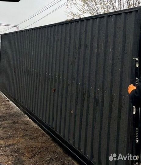 Откатные ворота калитка