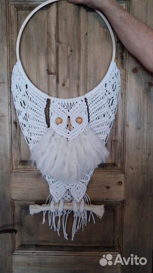 Макраме оберег сова