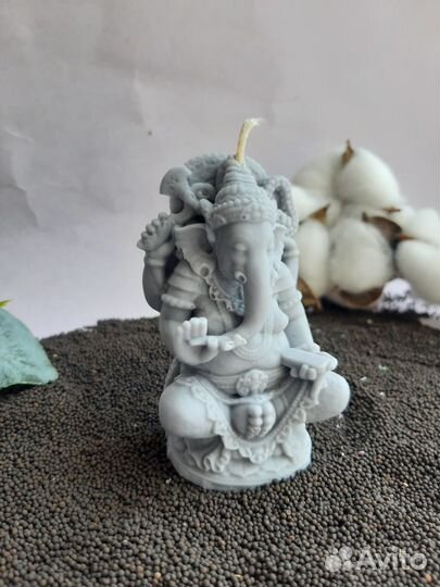 Силиконовая форма Шри Ганеша 8 см