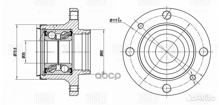 Ступица для а/м Лада 2108-21099/2110-2112/1118