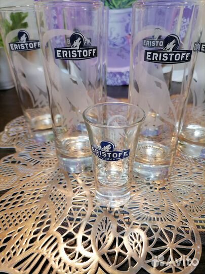 Стаканы eristoff оригинал+ стопки