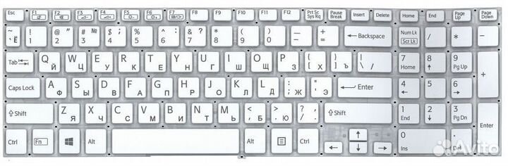 Клавиатура svf1541m1r белая