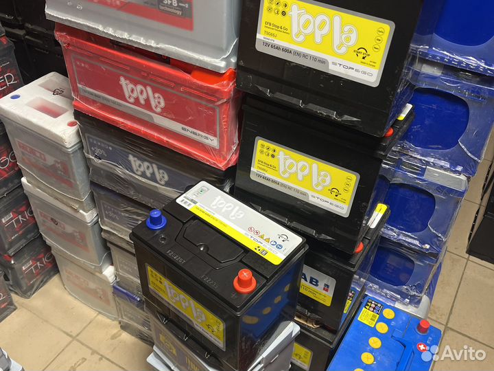 Аккумулятор Topla EFB Stop Go 65 Ач (Asia)