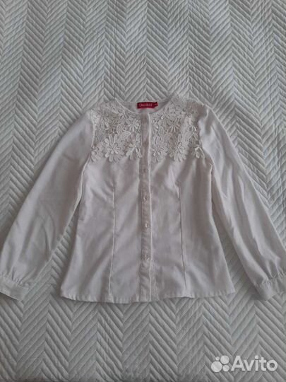 Блузка белая на девочку