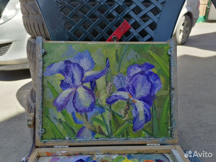 Картина маслом на холсте цветы