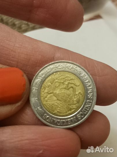 1 мексиканский доллар 2017г