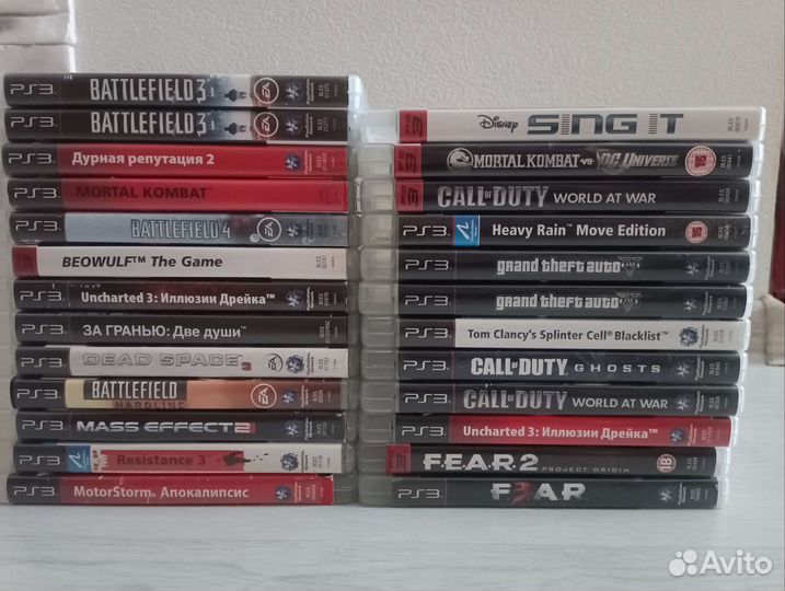 Диски с играми на ps4 и ps3