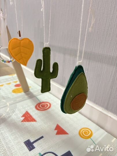 Детский тренажер монтессори деревянный