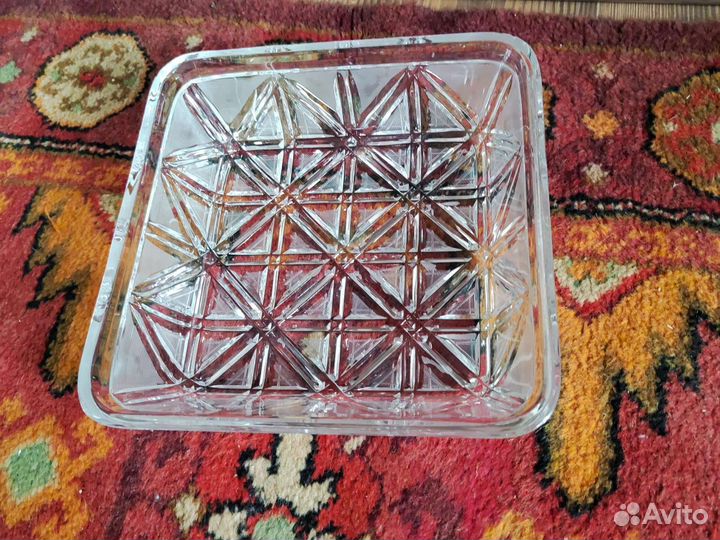 Хрусталь СССР посуда ваза салатник