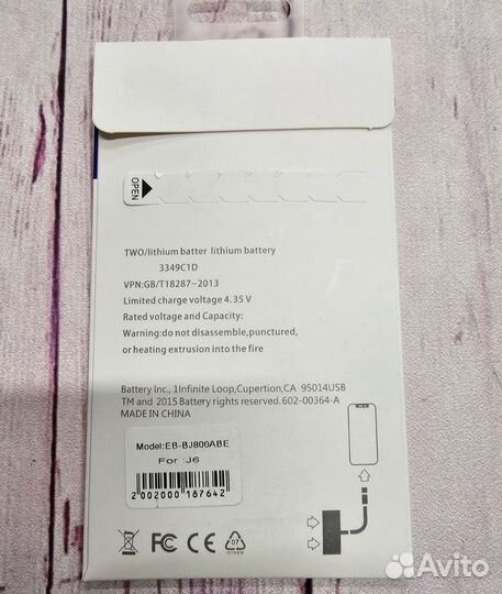 Аккумулятор для Samsung galaxy J6