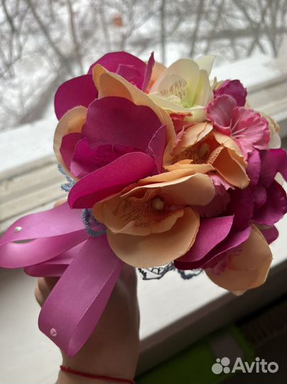 Букет невесты из искусственных цветов