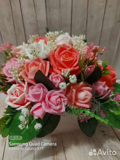 Букет из мыла ручной работы/Мыльные цветы.Подарок