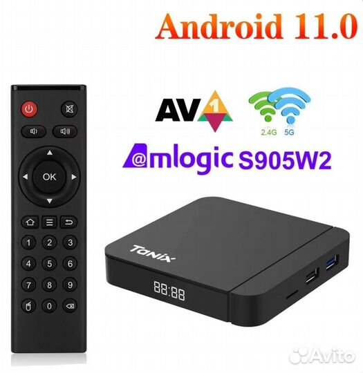 Новая smart тв приставка Tanix W2