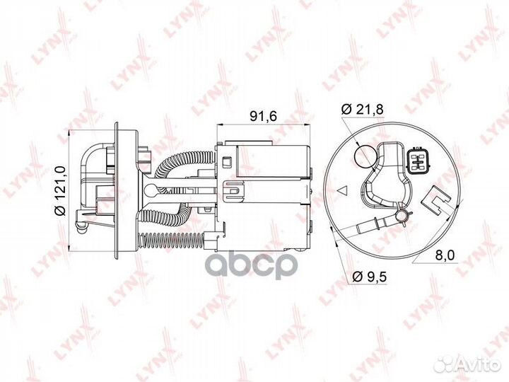 Фильтр топливный mazda 6 2.0 (GG /GY) 02- / ATE