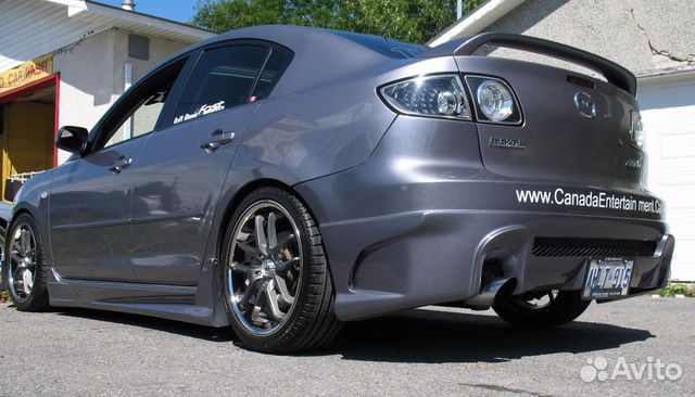 Задний бампер mazda 3 BK (2003-2009) седан