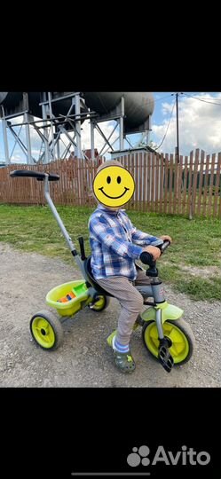 Детский велосипед с ручкой