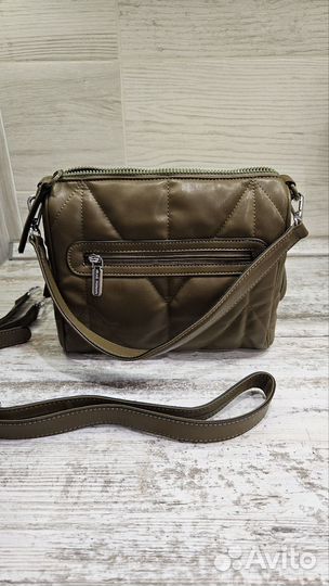 Сумка хаки Velina Fabbiano с двумя ремешками