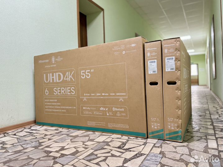 Новый Hisense 55A6K 2024г SMART TV 55 (139см)