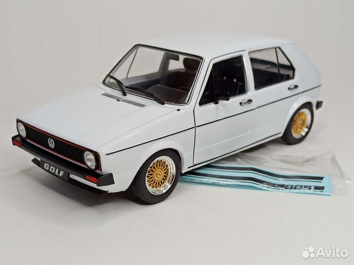 Volkswagen Golf 1 L BBS Wheels 1:18 Solido