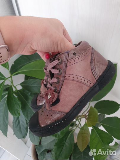 Кеды ботинки кожанные для девочки Mod8 24 размер