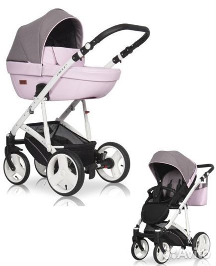 Коляска 2в1 rico basic aicon эко кожа