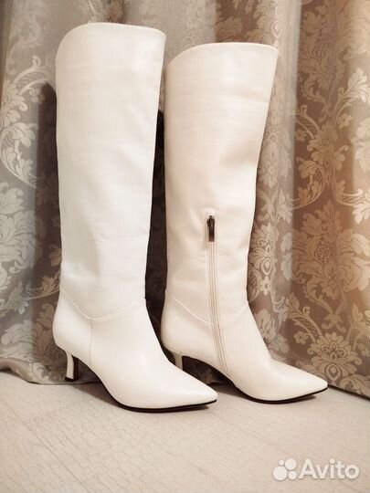 Сапоги женские белые на 39 размер