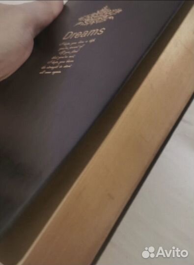 Блокнот в кожаной обложке