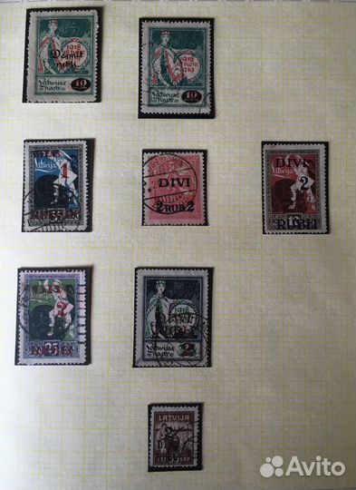 Марки Латвии (1918 - 1941), ч.2