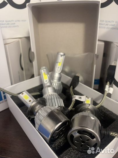 Лампы Led в авто новые С6 H1 H3 HB3 H4 HB4 H7 H11