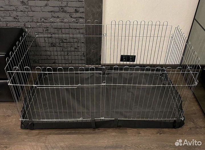 Вольер с водонепраницаемым покрытием на пол