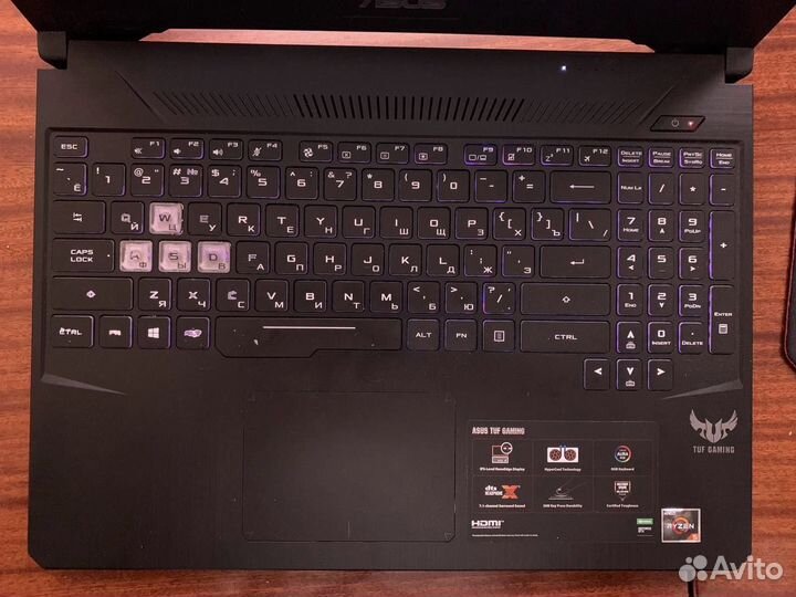 Ноутбук Asus TUF gaming FX505DT-BQ598T