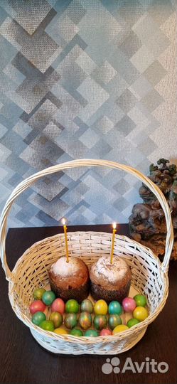 Пасхальная корзина для кулечей