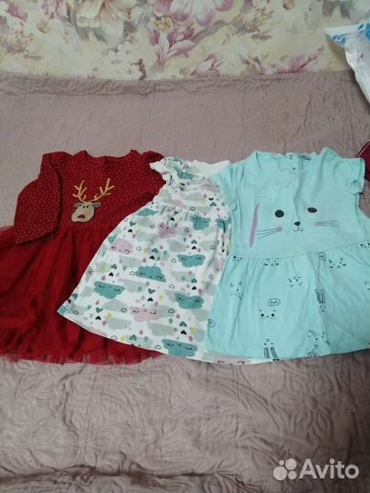 Продам вещи пакетом на девочку 86,92р