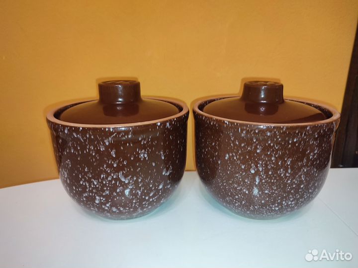 Керамические горшки для запекания новые