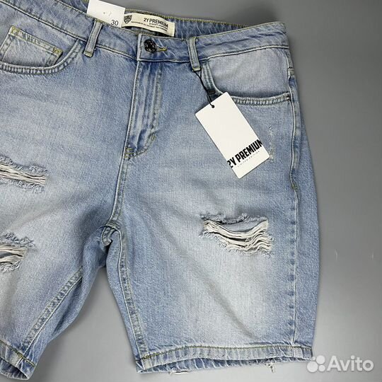 Шорты джинсовые мужские рваные