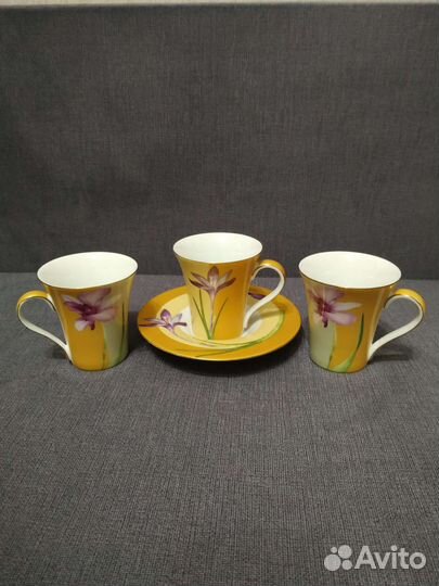 Кофейные чашки капучино,новые,belle vaisselle,5шт