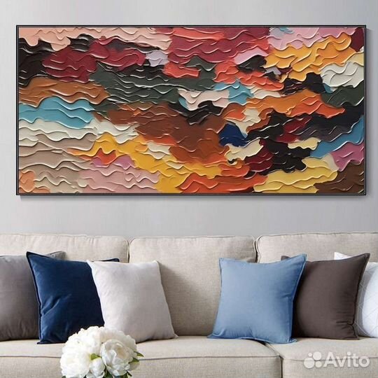 Большая картина маслом абстракция