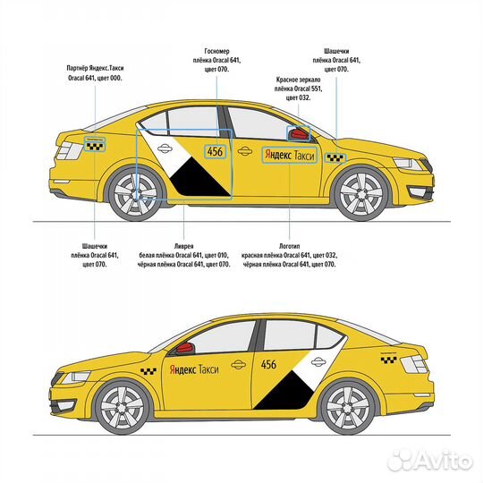 Брендирование / Оклейка Авто / Яндекс-Убер-Максим
