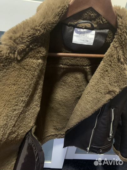 Дубленка на мальчика zara