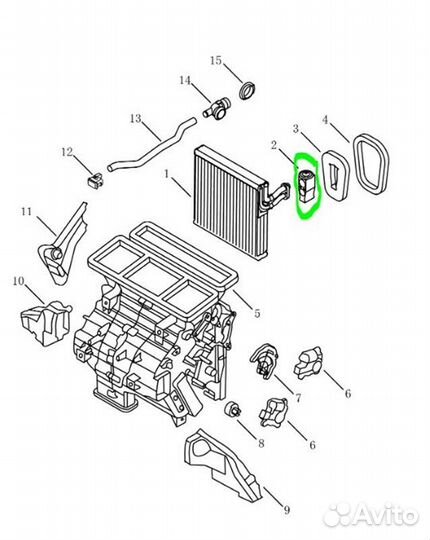 Клапан (кран) отопителя Geely Coolray Sx11 SX11