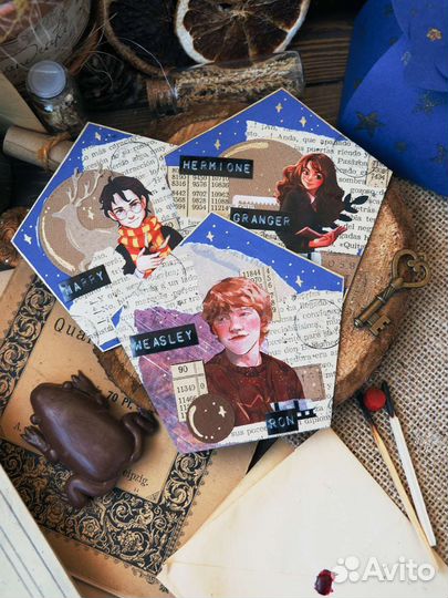 Карточки шоколадных ляшушек Гарри Поттер