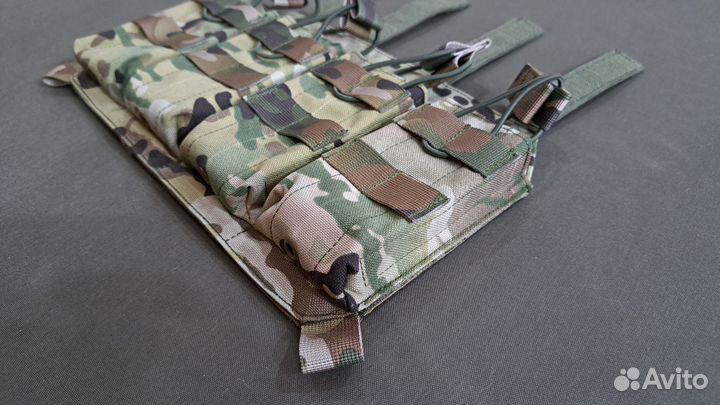 Передняя панель плитника бронежилета на 4 подсумка