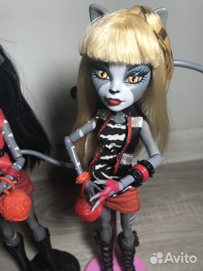Кукла монстер хай две кошки базовые