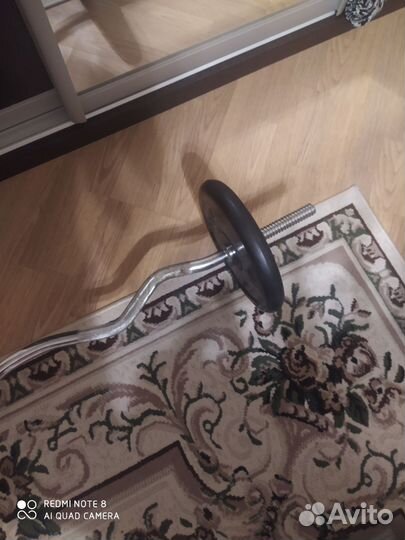 Штанга с блинами бу