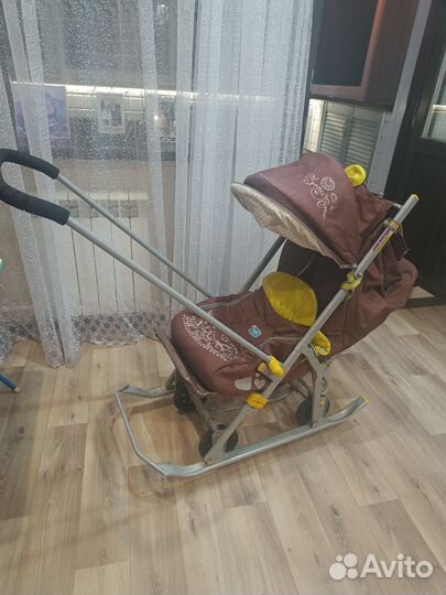 Детские санки коляска бу