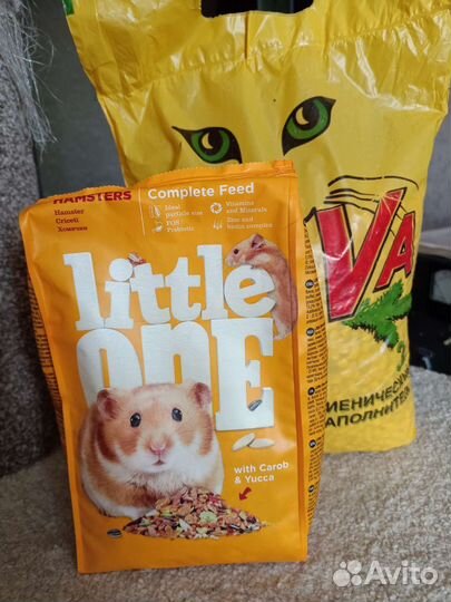 Корм для хомяка, наполнитель