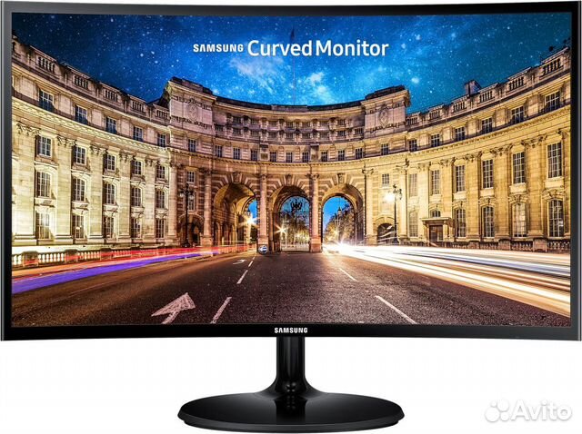 Монитор Samsung C24F390FHM 23.5" Black 4ms hdmi, V