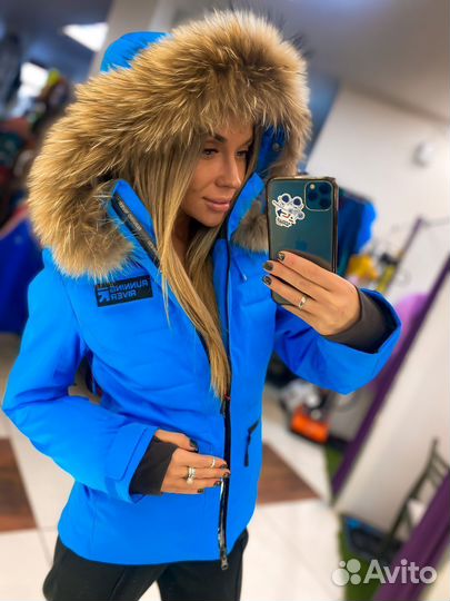 Куртка горнолыжная синяя