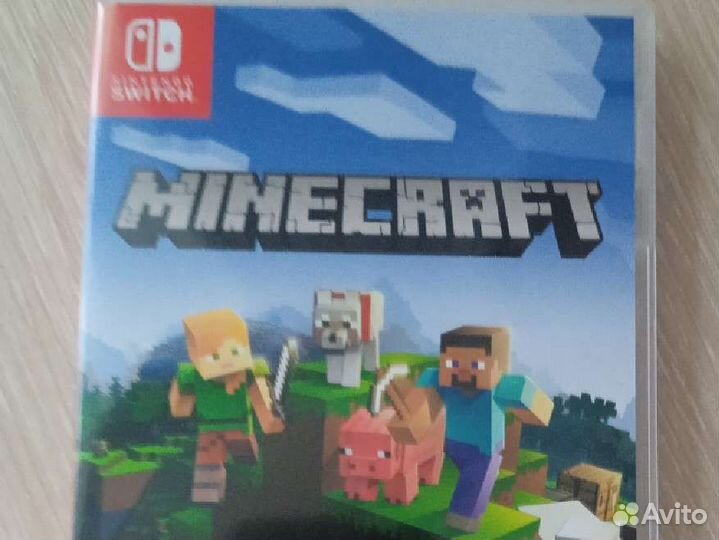 Minecraft картридж на Nintendo switch (на русском)