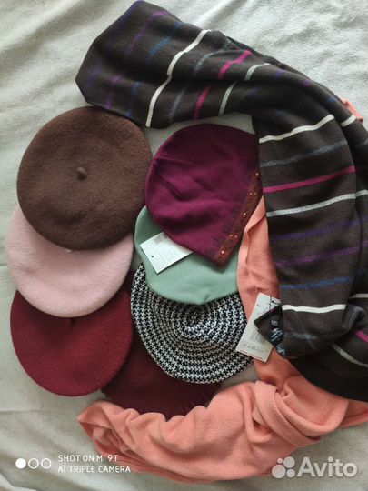 Береты, шапки, шарфы